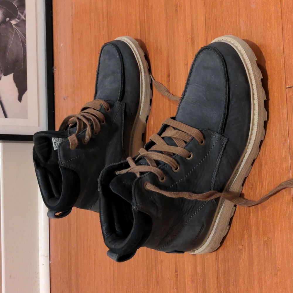 Sorel Madison II Mock Toe Boots (Waterproof) - Charcoal